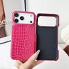 Crocodile Skin Pattern Leather Phone Case for IPhone 17 16 15 14 13 Pro Max 17Pro 16Pro IPhone17 Shockproof Cover Accessories