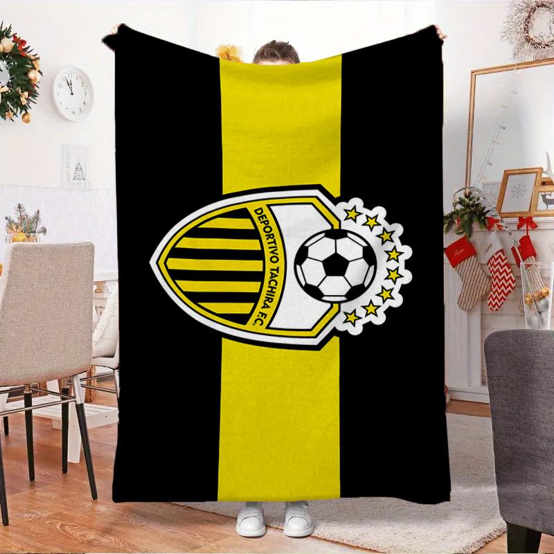 Deportivo Tachira Fc Crest Blanket Outdoor Flannel Blanket for Camping, Hiking, Garden Parties, Picnic Essentials,gift for family and friends
