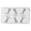 Fruit Silicone Cake Mold Heart Geometry Chocolate Ice Cube Biscuit Jelly Mould DIY Cloud Moon Pudding Baking Set Birthday Gifts