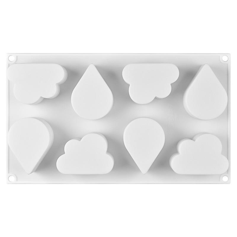 Fruit Silicone Cake Mold Heart Geometry Chocolate Ice Cube Biscuit Jelly Mould DIY Cloud Moon Pudding Baking Set Birthday Gifts