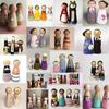 50pcs Unfinished Wooden Peg Doll For DIY Painting Natural Wood Peg People In 4 Sizes Wooden Doll Bodies Peg People For Crafts