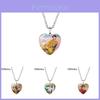 Bellissimo Collana BTS a Forma di Cuore con Accenti di Pietre Preziose Per Fan di Gioielli K-pop