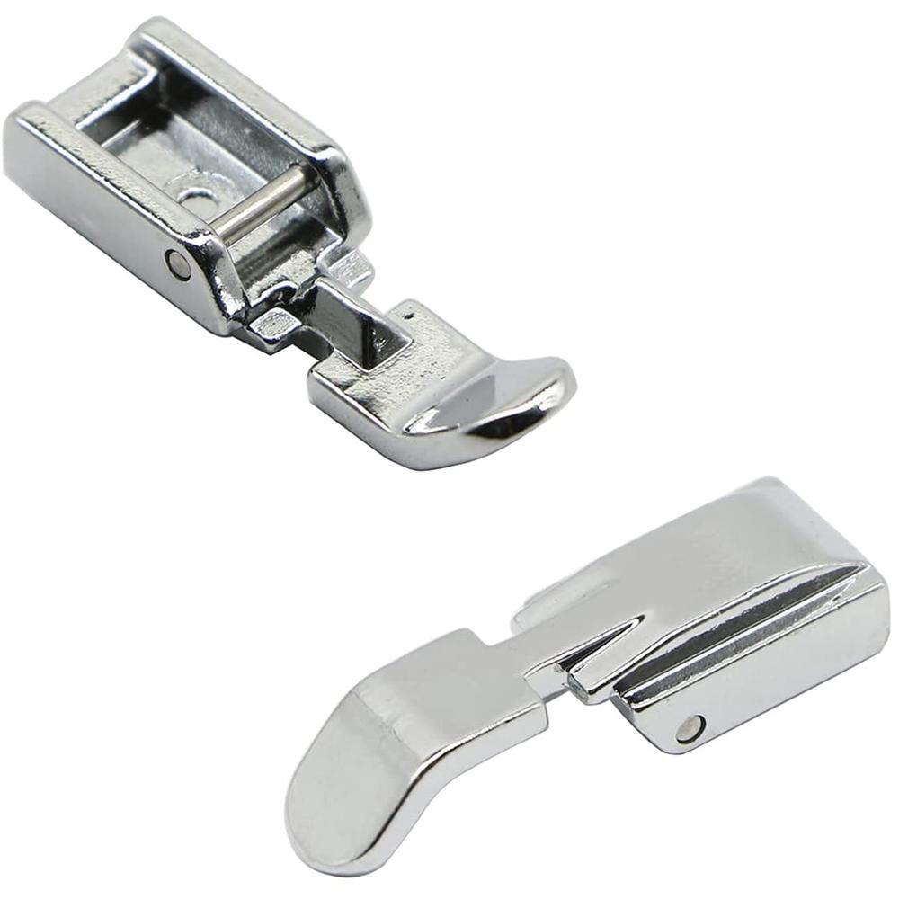 4Pcs Zipper Presser Foot Set Invisible Zipper Foot for Domestic Low Shank Snap-On Sewing Machine Narrow Zipper Foot Accessories