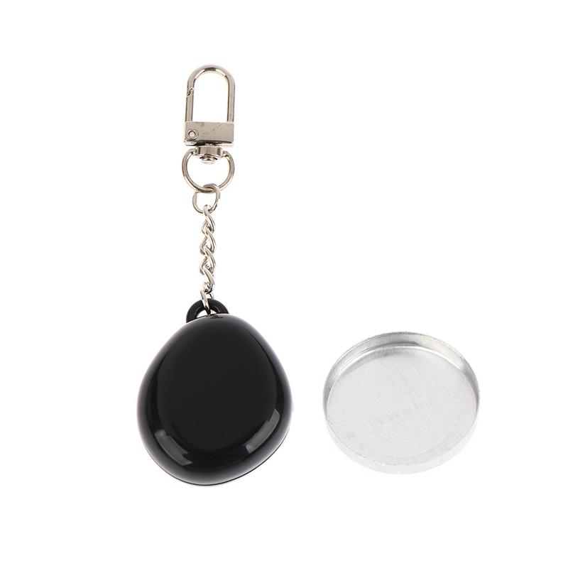 Colorful Keychain Empty Makeup Compact Diy Refill Case With Aluminum Tray Portable Cosmetic Storage Small Blush Container