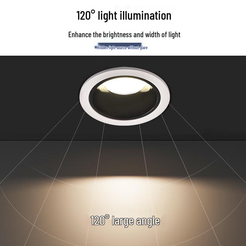 NuFeng Deep Cup Anti-Glare Full Spectrum Recessed LED Downlight