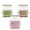 1pc new multi-functional LED milk carton alarm clock, can display the time/date, with voice control mode