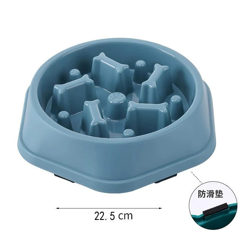 

Slow Feeder Dog Bowl Anti-choking Puppy Food Bowl Anti-slip Pet Slow Eating Dog Dishes Puzzle Feeders for Dogs Small Medium синий
