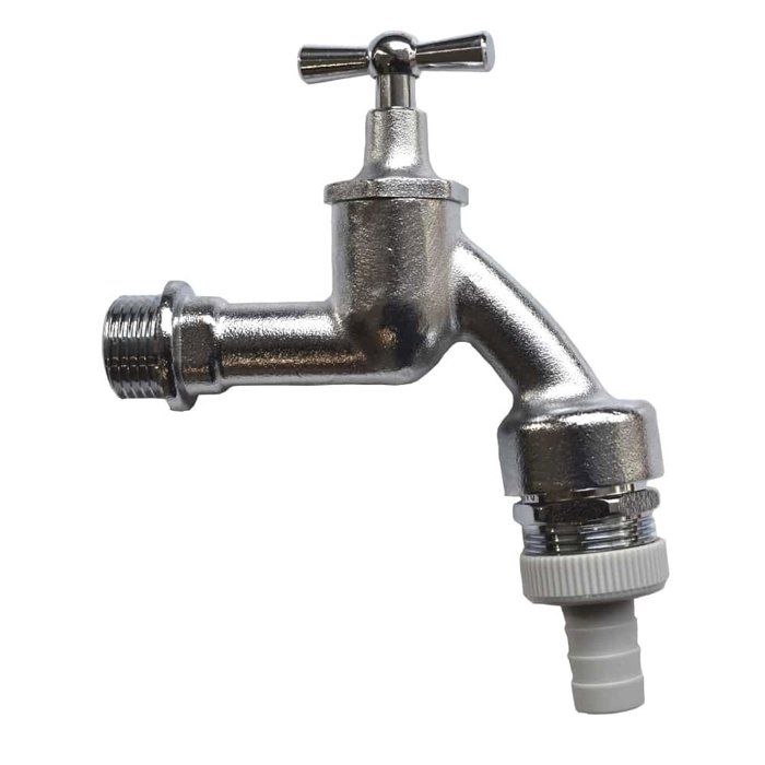 Robinet Machine à Laver 3/4 Pouce Chromé Mat avec Aérateur