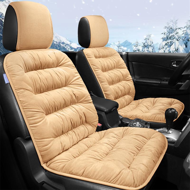 Winter Down Car Seat Cushion Split Headcap Car Front Seat Cushion Thickened and Soft Car Seat Cover