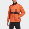 adidas Colorblock Zip Pocket Jacket for Men, Orange-Yellow GU1757
