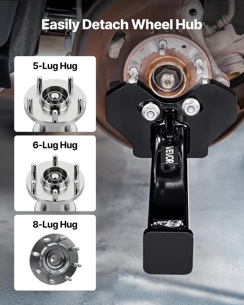 VEVOR Wheel Bearing Hub Removal Tool Kit, Compatible with All Axle Bolt Hubs 5, 6, 8 Lug Hubs Buster Puller, Universal Wheel Hub Shocker