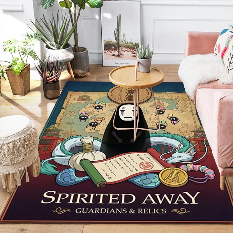 Spirited AwayA Cozy Soft Non-slip Washable Area Rug Floor Mat Home Living Room Bedroom THW 60x90cm