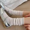 White Socks Socks Summer Thin Breathable Cutout Mesh Ballet Style Long Socks Stacked With Socks