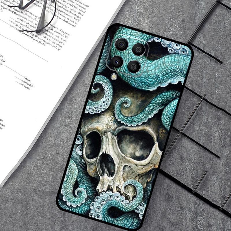 Horror Skull Gothic Case For Samsung Galaxy M55 M31 M13 M11 M12 M14 M15 M06 M16 M36 M56 M53 M32 M52 M35 M34 M54