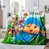 Pocoyo Theme Printed Blanket - Perfect for Couch, Bed, Travel & Outdoor Use | Machine Washable, Cozy & Durable.