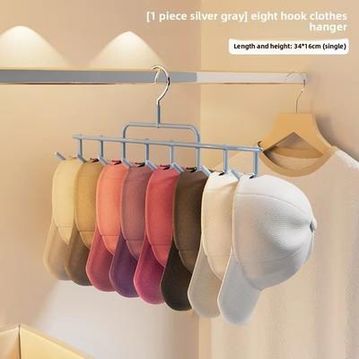 8 Hats Capacity Storage Hat Hanger Multi-Function Vertical Storage Solution Baseball Cap Organizer Wall Mount