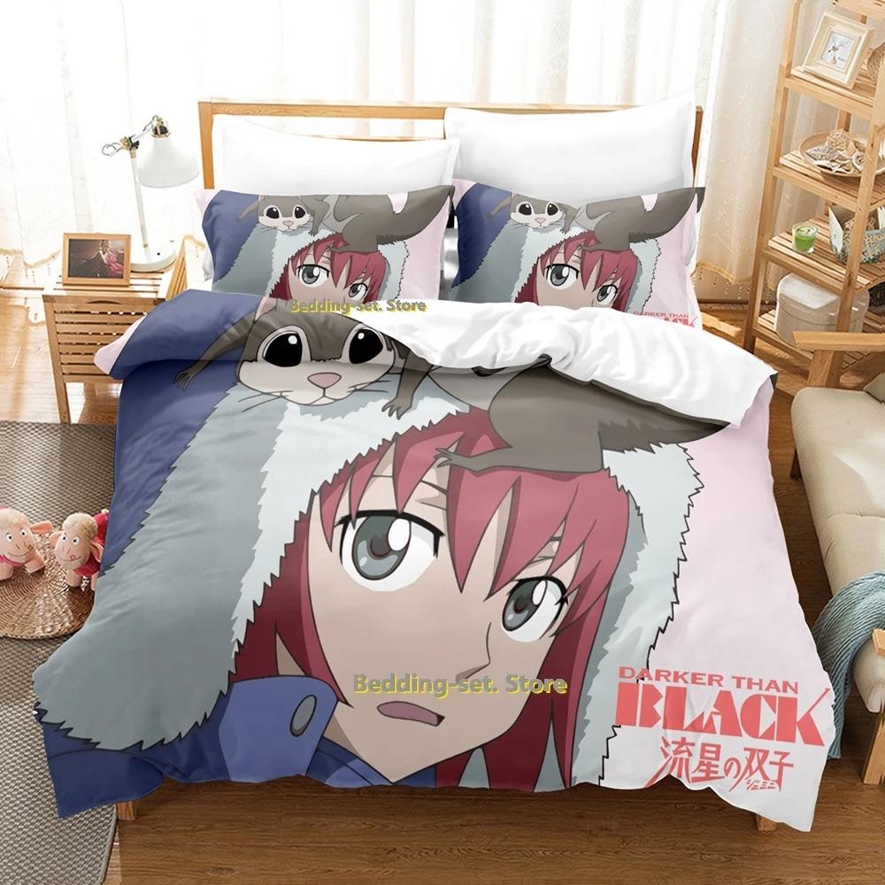 Comfortable Anime Print Bedding Set With Duvet Cover And Pillowcases Single Twin Full Queen King Sizes For Adults And Kids