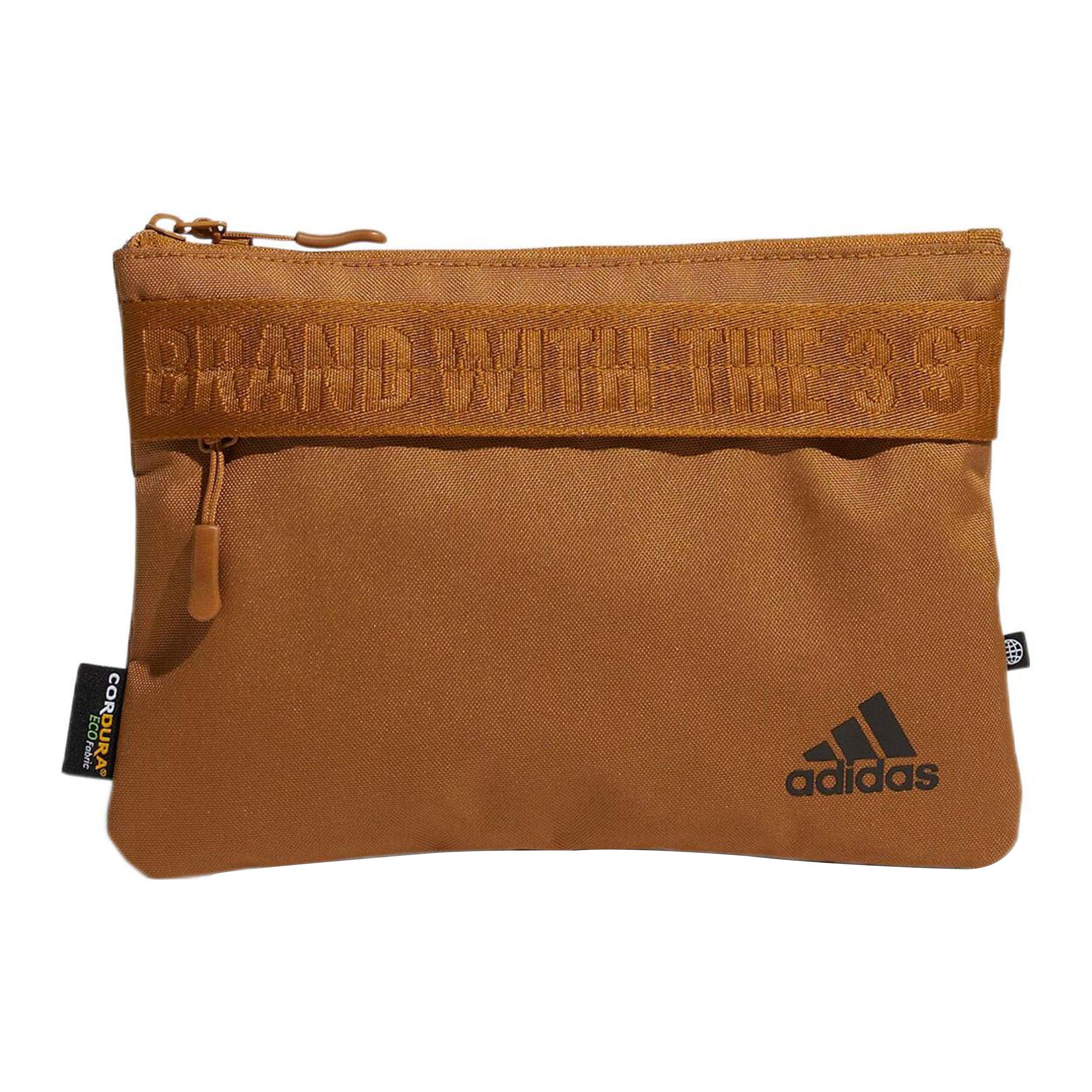 Adidas Adjustable Shoulder Strap Polyester Single Shoulder Bag Men Bags Khaki HN8189 Earth Yellow