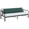 Back Cushion Dark Green 200 x 50 cm Cord Fabric