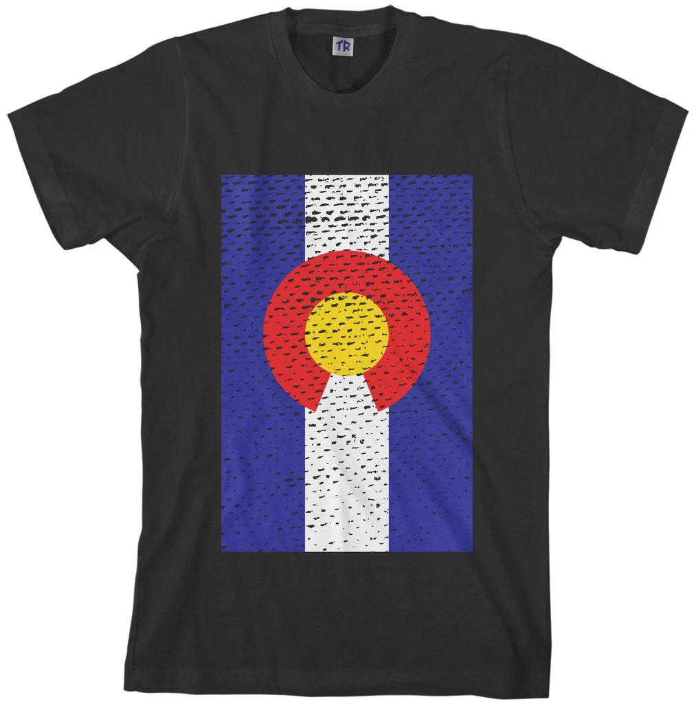 Threadrock Men s Colorado Flag T shirt state denver S
