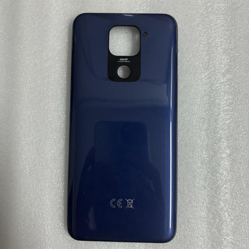 For Redmi 10X 4G Battery Back Cover Housing For Xiaomi Redmi Note 9 Battery Back Cover Rear Housing With Side Key синий
