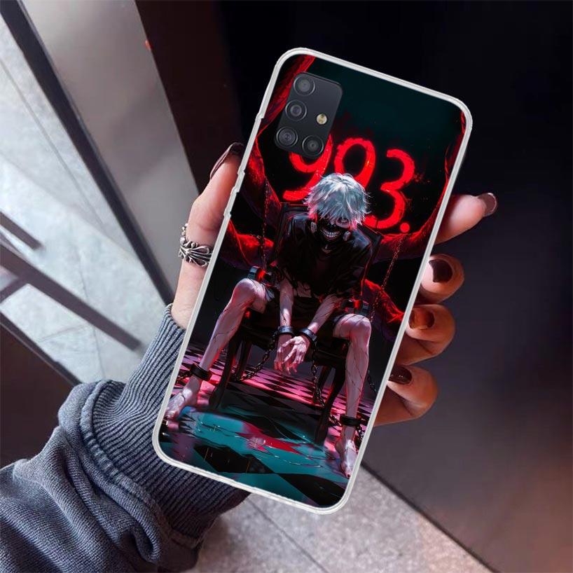 G-Ghoul Tokyo Kaneki Ken Phone Case For Samsung Galaxy A52 A51 A50S A32 A22 A12 A02S A72 A71 A31 A70 A30S Note 20 Ultra 10 Plus