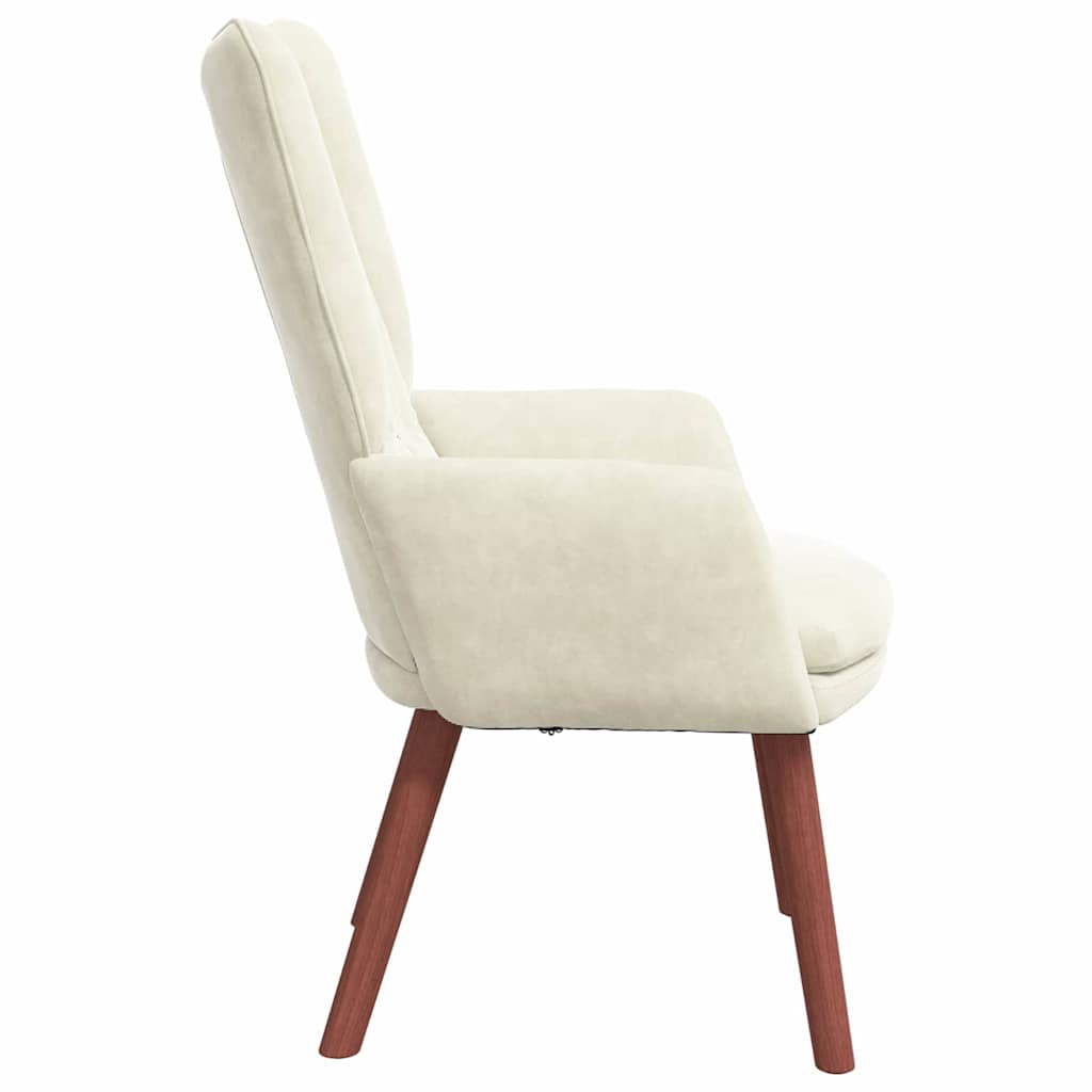 Armchair Cream 63 X 67 X 94 Cm Velvet