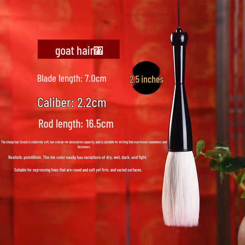Dou Bi Zhu Bi Jian Hao Professional Sheep Hair Large Calligraphy Brush for Spring Festival Couplets