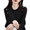 Spring and Autumn New Chiffon Knitted Sweater Loose Sweater Top Women