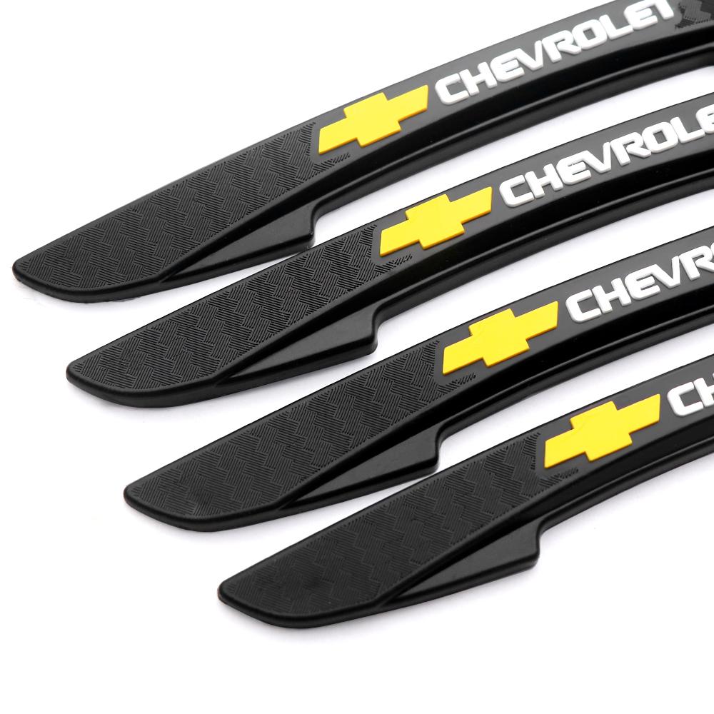 4 szt. Paski Zderzaka Krawędzi Drzwi Samochodu Naklejki Antykolizyjne Lusterka Wstecznego dla Chevrolet Cruze Captiva Sonic Spark Onix Aveo Corsa