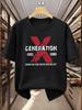 Urban Street Style Square Frame Street Culture Segunisexted Font Print Unisexs 100 Pure Cotton Tshirt Casual Crew Neck Top