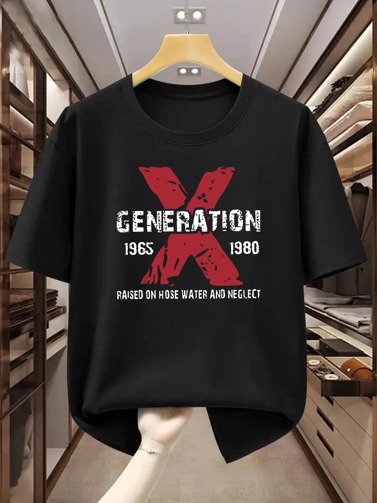 Urban Street Style Square Frame Street Culture Segunisexted Font Print Unisexs 100 Pure Cotton Tshirt Casual Crew Neck Top