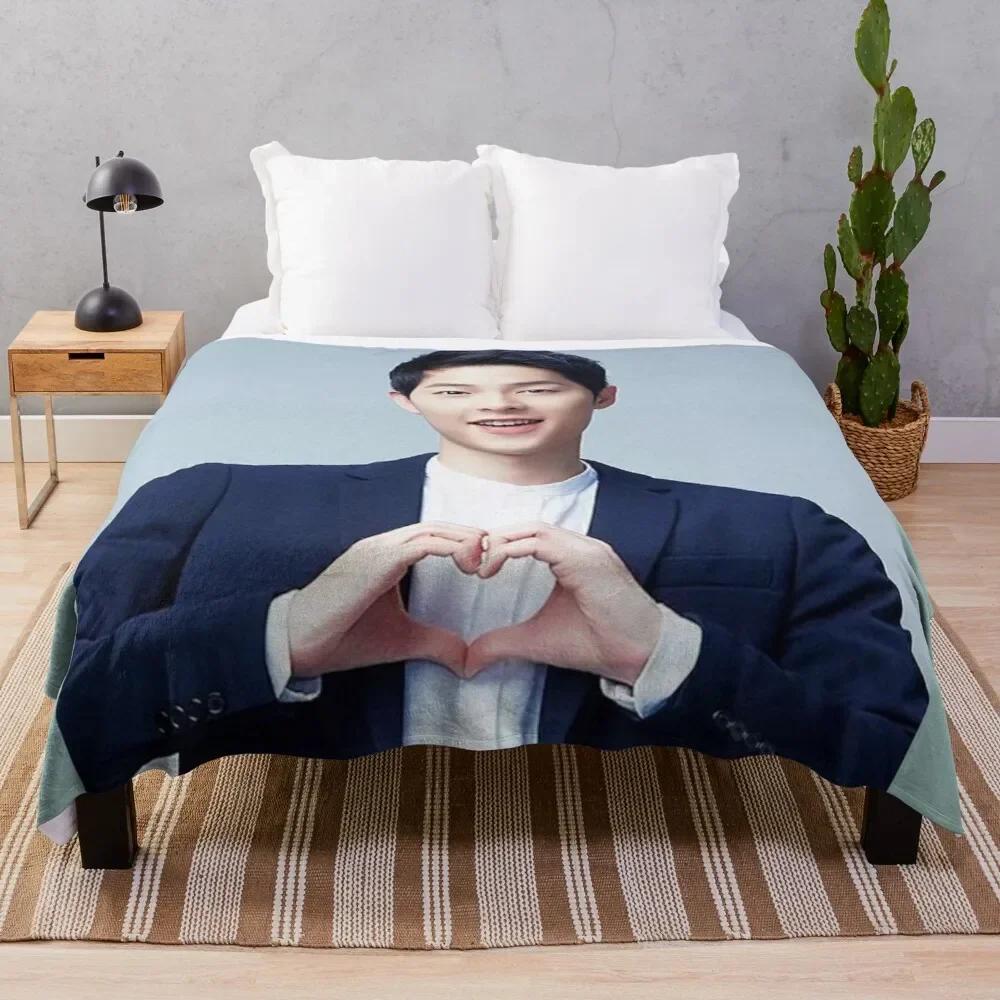 Song Joong ki Throw Blanket throw and blanket from fluff extra large blanket thermal blanket heavy blanket 75X95CM