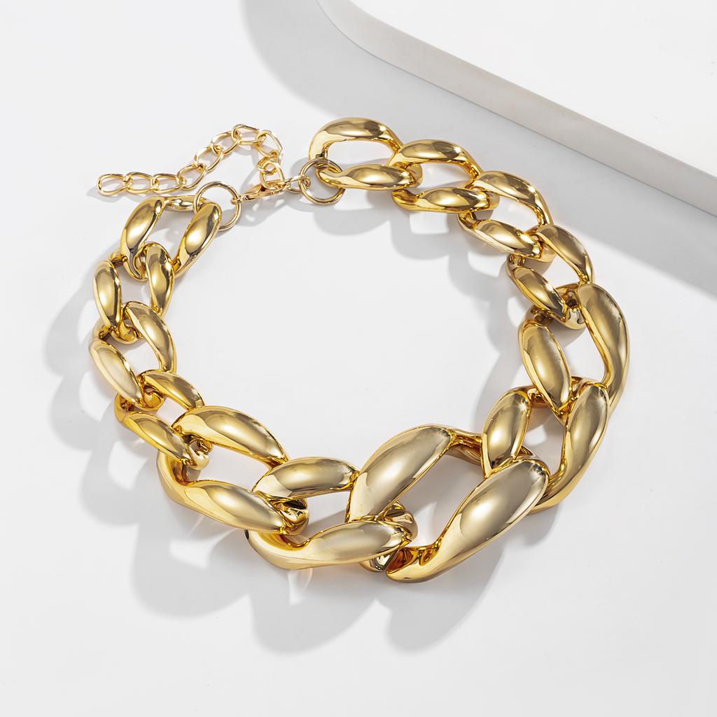 Exaggerated Acrylic CCB Big Chunky Thick Chain Necklace for Women Collar Hiphop Lock Choker Grunge Jewelry Steampunk Men 2026