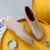 Low-top rain shoes water shoes rain boots rubber shoes women's kitchen non-slip work waterproof shallow mouth adult flat bottom short overshoes summer