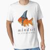 Men Casual Shirts Short Sleeves Mindset Is Everything Goldfish Shark White Tees Oversized T-shirts