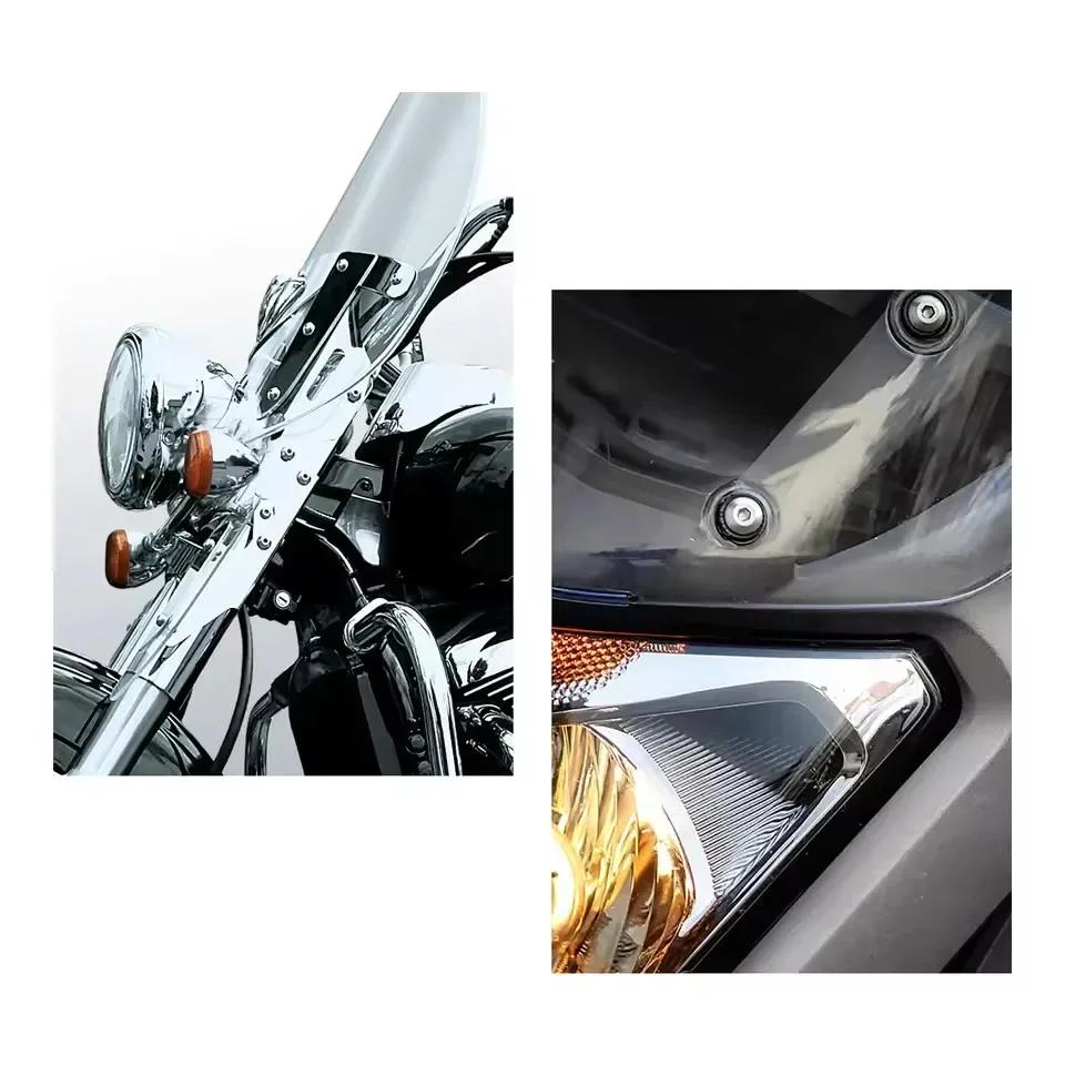 10/20/30 Sztuk M5/M6 Gumowe Nakrętki Studziankowe Nitonakrętki Gumowe Śruby Akcesoria Motocyklowe Do Honda Do Suzuki