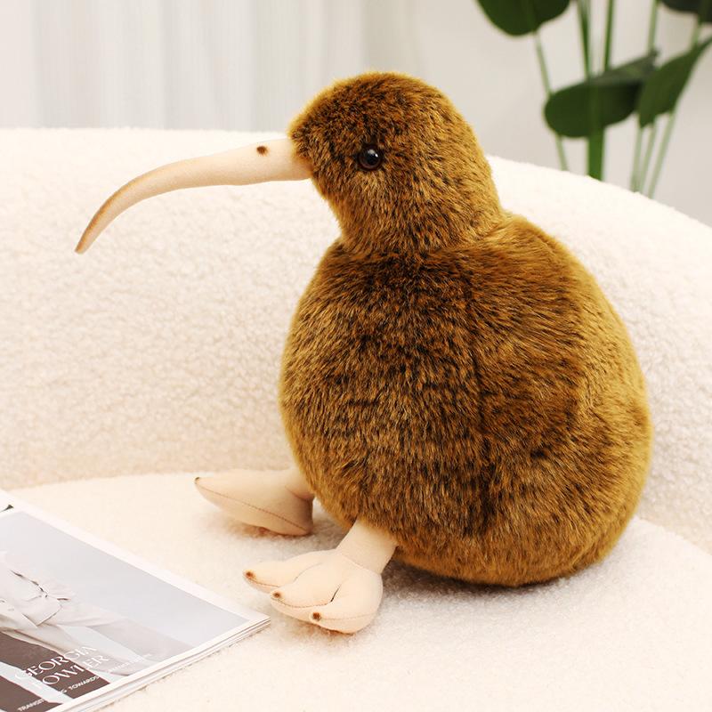 Kiwi Bird Plush Toy Multi Size Stuffed Animal Realistic Wildlife Doll 2 Sizes Soft Fluffy Birthday Holiday Gift Room Decor