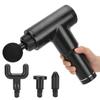 Electric Fascia Massage Gun Body Muscle Relaxation Fitness Equipment Massager 110‑240V BlackAU Plug