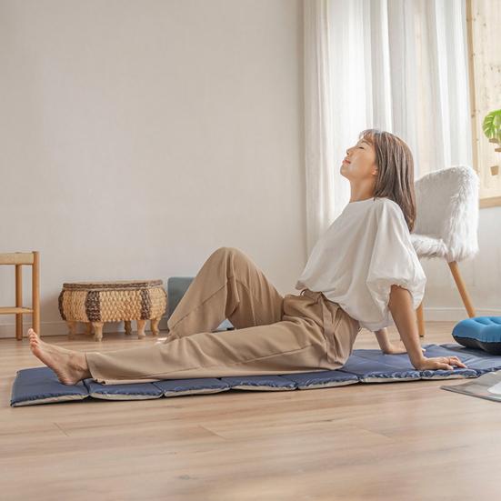 Nap Mat Moisture-proof Foldable Anti Slip Extra Thickness Folding Sleep Mat for Family
