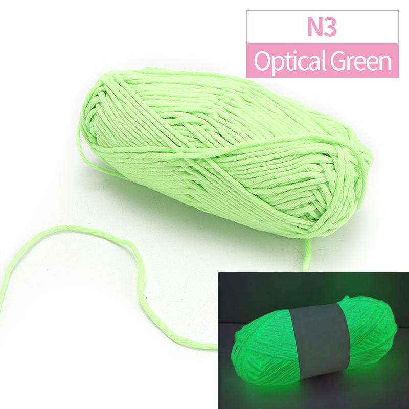 1pc Creative Functional Yarn Glow In The Dark Yarn, Polyester Luminous Chunky Weaving Yarn, DIY Handcraft Knitting Crochet Yarn