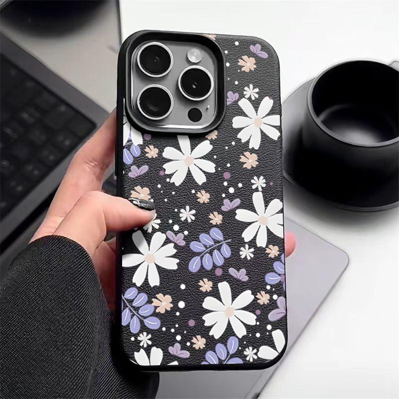 

Flowers Pattern Case For iPhone 16 Pro Max 15 14 13 12 11 Shockproof Slim Soft Silicone Case Cover iPhone 16e