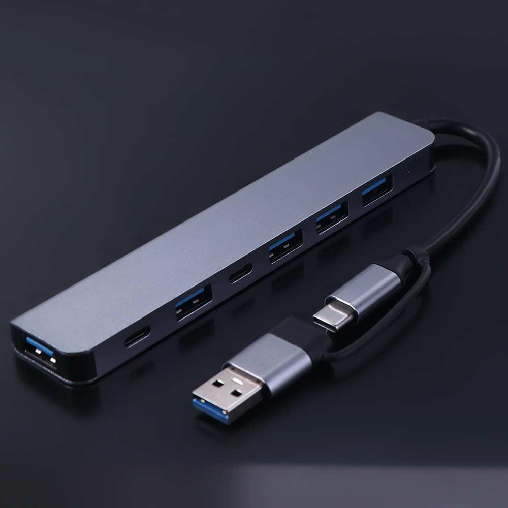 Splitter 7-in-1 USB Splitter Type-C Docking Station  For Computer/Mouse/Mobile Phones/Tablets