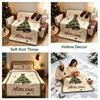 Christmas Tree Themed Throw Tapestry, X‑mas Decor Sofa Cover Bed Runner Holiday Home Decoration
