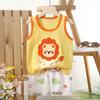 Childrens Cotton Vest Set With Animal Cartoon Prints For Summer Playwear