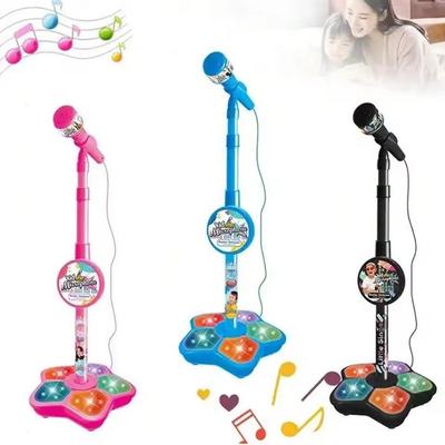 Mikrofon dla dzieci ze statywem Maszyna do karaoke Instrument muzyczny Zabawki Trening mózgu Zabawki edukacyjne Prezent urodzinowy dla dziewczynki chłopca