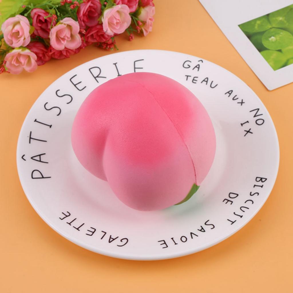 Scented Peach Fruit Squishy Slow Rising Soft Kids Toy Stress Relieve Gift