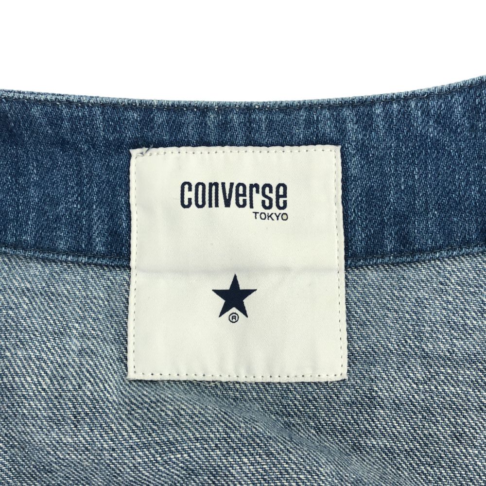 Converse TOKYO Long Sleeve Denim Gown Coat Women Used