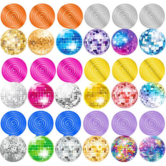 Disco Ball Party Hanging Swirls 70s Disco Birthday Party Decoration Disco Ball Themed Swirl Ceiling Disco Party Hanging Streamer for 70s 80s Baby