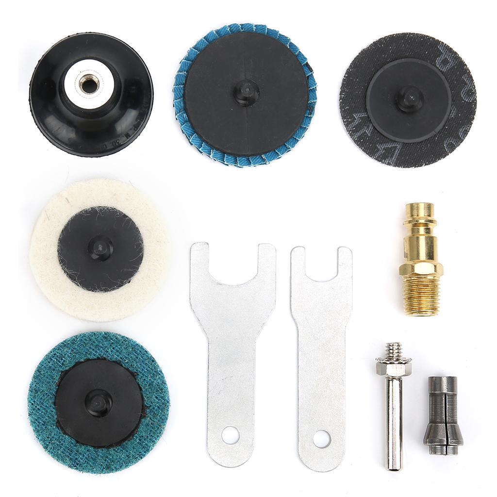 Engraving Machine 90 degrees Bend Angle Pneumatic Grinding Polishing Tool with Emery Disk ‑315BS